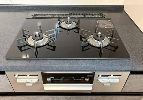 ガラストップガスコンロ